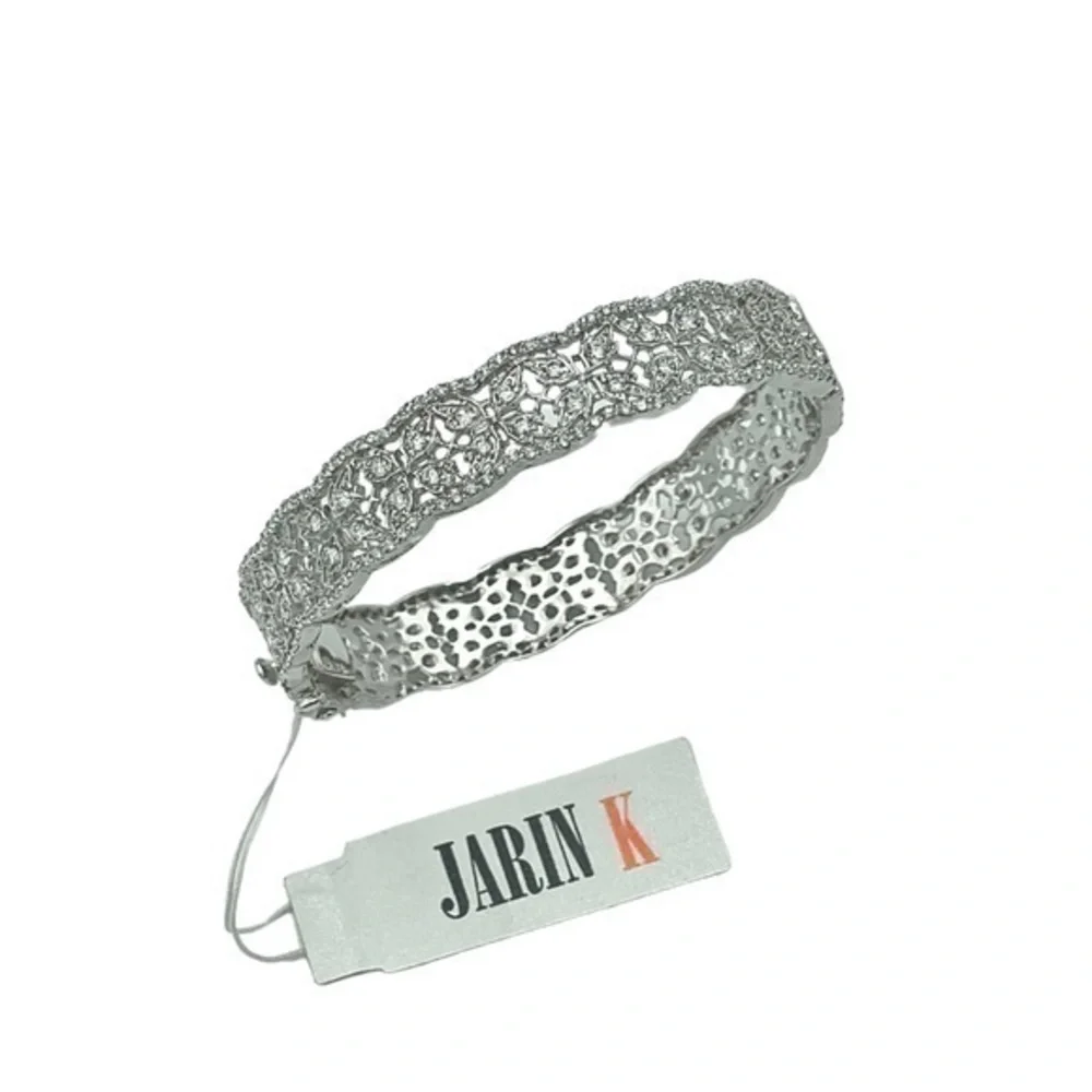 Delicate Hinged Bangle by Jarin K